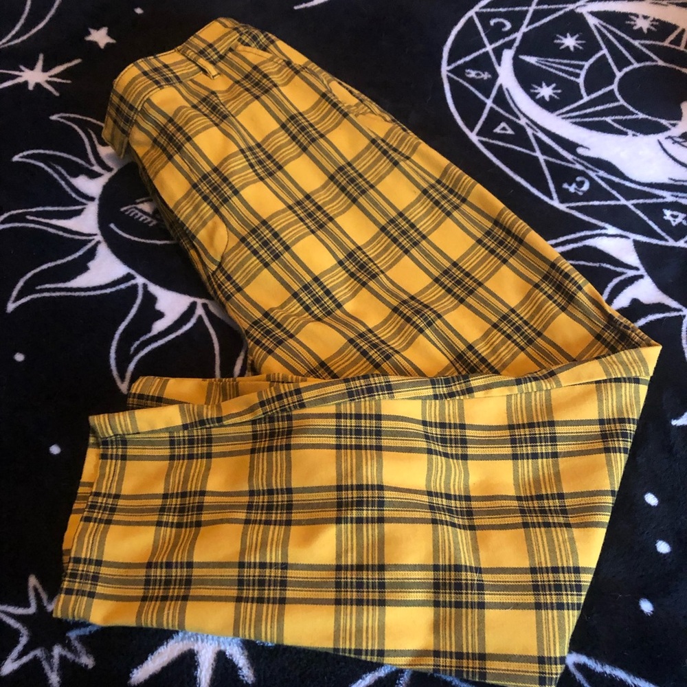 HotTopic Plaid Pants (Yellow)
